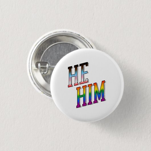 Progress Pronouns Er Ihm Button (Vorne & Hinten)