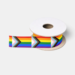 Progress Rainbow Flag Band, Prix Flag & LGBTQ Satinband