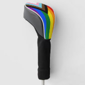 Progress Rainbow Flag Golf, Pride Golf / LGBTQ Headcover (angewinkelt)