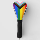 Progress Rainbow Flag Golf, Pride Golf / LGBTQ Headcover (Vorderseite)