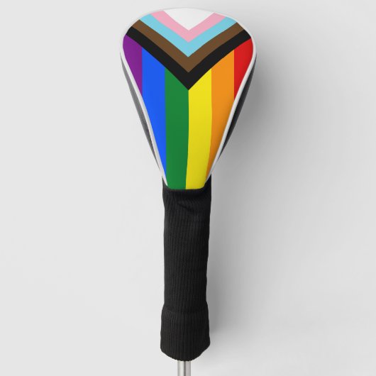 Progress Rainbow Flag Golf, Pride Golf / LGBTQ Headcover (Vorderseite)
