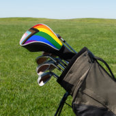 Progress Rainbow Flag Golf, Pride Golf / LGBTQ Headcover (In SItu)