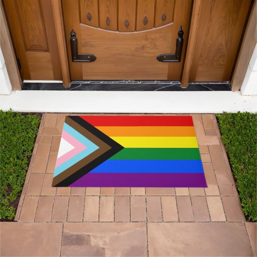 Progress Rainbow Flag house mat, Pride, LGBTQ Fußmatte (Außenbereich)
