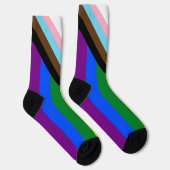 Progress Rainbow Flag Socks, LGBTQ & Prix Socks Socken (Rechts)