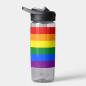 Progress Rainbow Flag, Stolz, LGBTQ Trinkflasche (Rechts)
