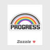 Progress-Regenbogenaufkleber Aufkleber (Blatt)