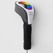 Progress-Regenbogenflagge und -stolz, mit Monogram Golf Headcover (angewinkelt)