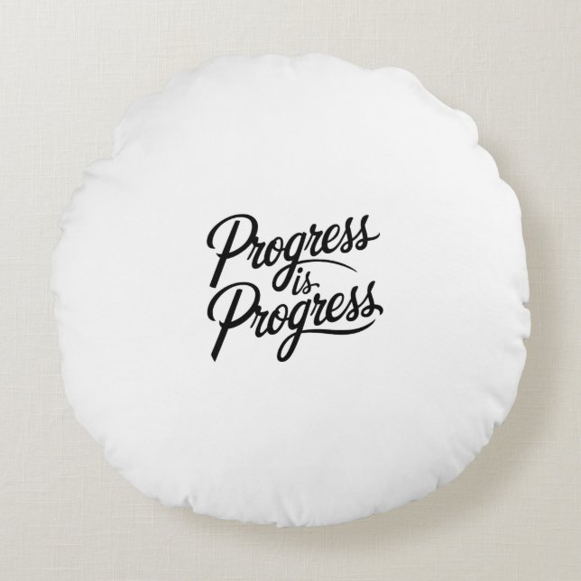 PROGRESS RUNDES KISSEN (Vorderseite)