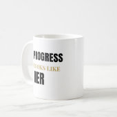 Progress sieht wie sie aus 11oz Tasse – Internatio (Vorderseite Links)
