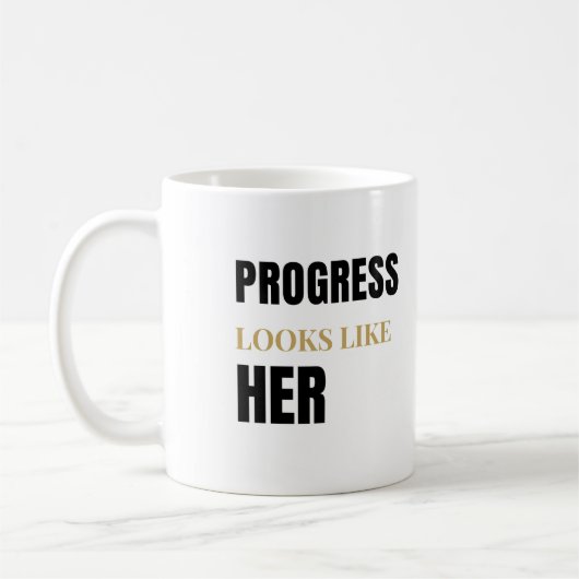 Progress sieht wie sie aus 11oz Tasse – Internatio (Links)