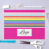 Progress Strips Pink-Logo-Vorlage Seidenpapier (Handwerk)