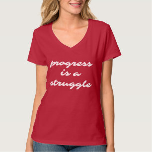 Progress Women's Basic V-Neck T - Shirt