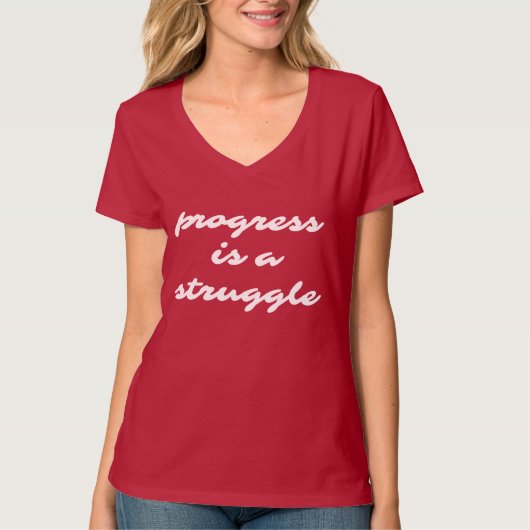 Progress Women's Basic V-Neck T - Shirt (Vorderseite)