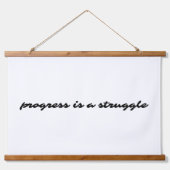 Progress Wood Topped Wall Tapestry Wandteppich Mit Holzrahmen (Vorne)