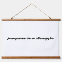 Progress Wood Topped Wall Tapestry