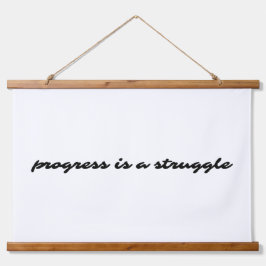 Progress Wood Topped Wall Tapestry Wandteppich Mit Holzrahmen