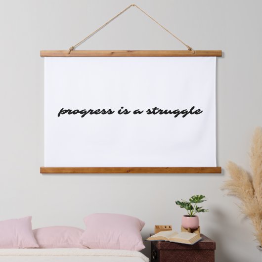 Progress Wood Topped Wall Tapestry Wandteppich Mit Holzrahmen (Schlafzimmer)