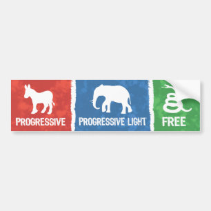 Progressist, das Progressiv-Licht, frei - nehmen Autoaufkleber