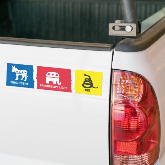 Progressist, Progressiv-Licht, frei Autoaufkleber (Auf Lkw)