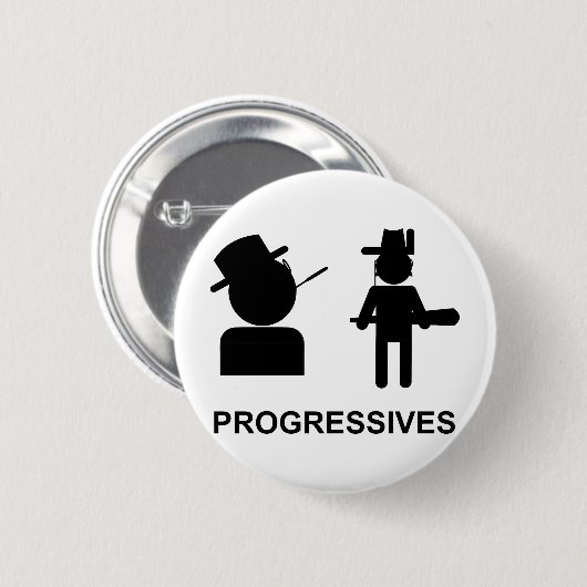 Progressisten Button (Vorne & Hinten)