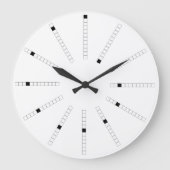 Progressive Abwärtsbewegung: Spiralzeit Große Wanduhr (Vorderseite)