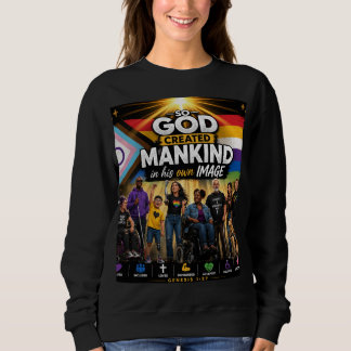 Progressive christliche Vielfalt und Inklusionsskr Sweatshirt