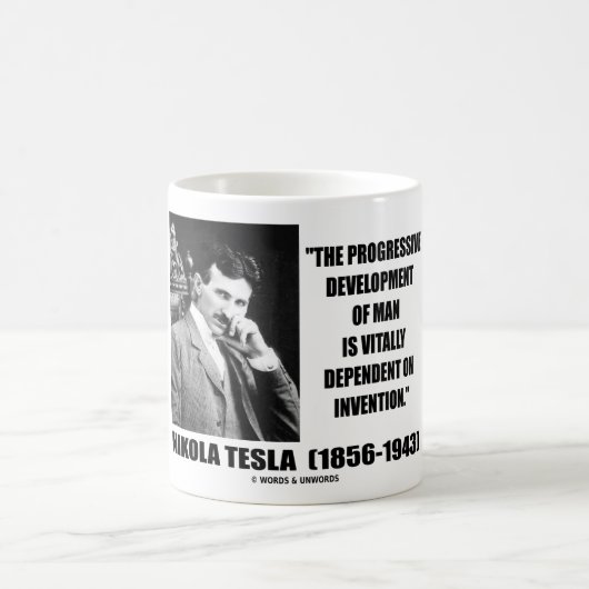 Progressive Entwicklung Nikola Teslas des Kaffeetasse (Mittel)