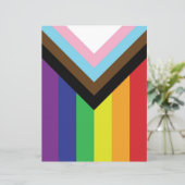 Progressive LGBTQIA-Flagge (Stehend Vorderseite)