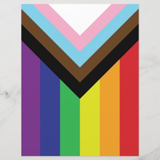 Progressive LGBTQIA-Flagge (Vorderseite)