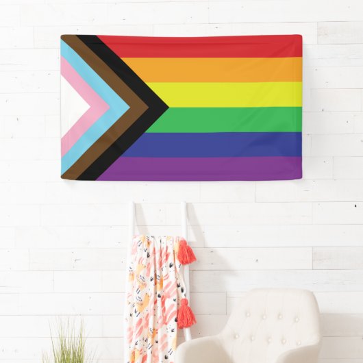 Progressive LGBTQIA-Flagge Banner (Insitu)