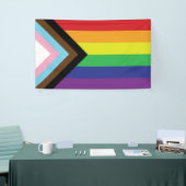 Progressive LGBTQIA-Flagge Banner (Messeveranstaltung)