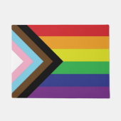 Progressive LGBTQIA-Flagge Fußmatte (Vorderseite)