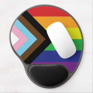 Progressive LGBTQIA-Flagge Gel Mousepad