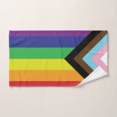 Progressive LGBTQIA-Flagge Handtuch (Handtuch)