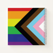 Progressive LGBTQIA-Flagge Notizblock (Rückseite)