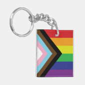 Progressive LGBTQIA-Flagge Schlüsselanhänger (Vorderseite links)