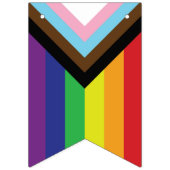 Progressive LGBTQIA-Flagge Wimpelkette (Zweite Fahne)