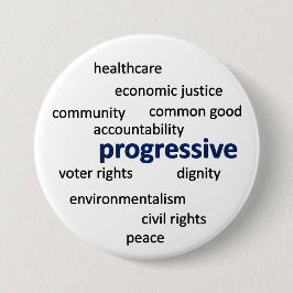 Progressive Philosophie und Werte Button