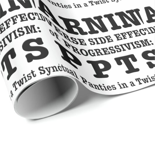 Progressive Politik Geschenkpapier (Rolleneckpunkt)