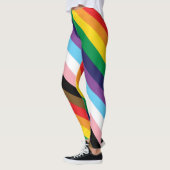 Progressive Pride Rainbow LGBTQ+ Leggings (Links)