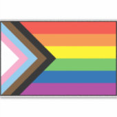 Progressive Pride Sticker (Vorderseite)