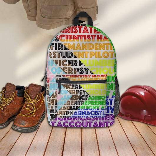 Progressive Rainbow Flag LGBT Gay Script Bedruckter Rucksack