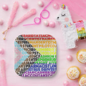 Progressive Rainbow Flag LGBT Gay Script Pappteller (Party)