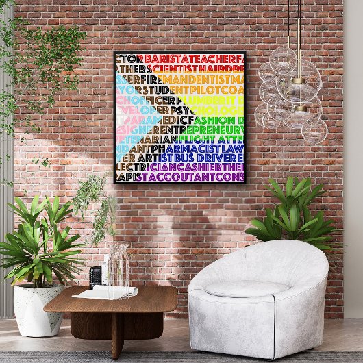 Progressive Rainbow Flag LGBT Gay Script Poster