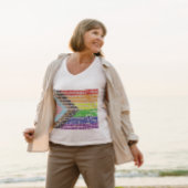 Progressive Rainbow Flag LGBT Gay Script T-Shirt