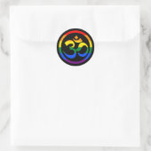 Progressive Rainbow LGBTQ Goa Community Symbol Runder Aufkleber (Tasche)