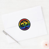 Progressive Rainbow LGBTQ Goa Community Symbol Runder Aufkleber (Umschlag)