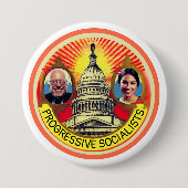 Progressive Sozialisten Button (Vorderseite)