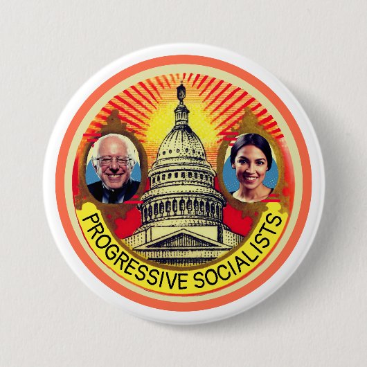 Progressive Sozialisten Button (Vorderseite)
