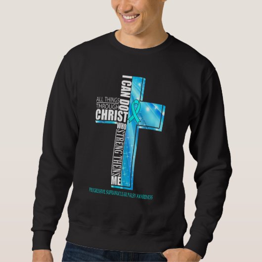 Progressive supranuclear Palsy Awareness Christlic Sweatshirt (Vorderseite)